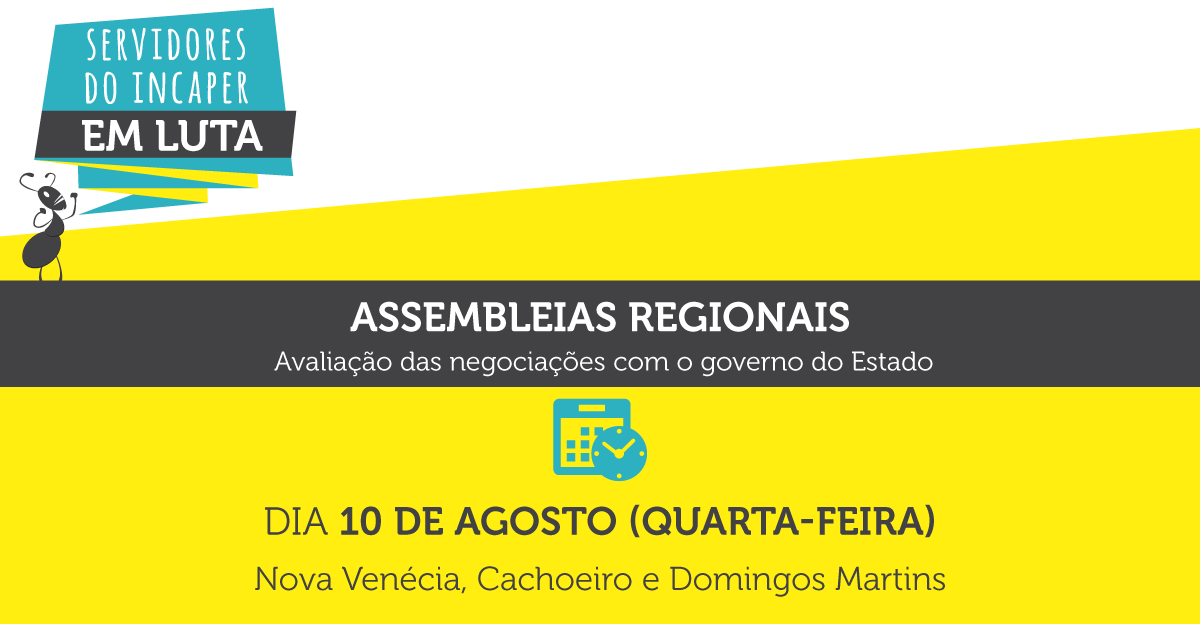 Assembleias Regionais vão acontecer nesta quarta-feira